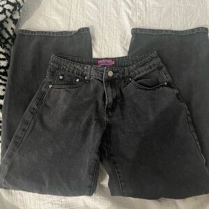 Edikted low rise black jeans